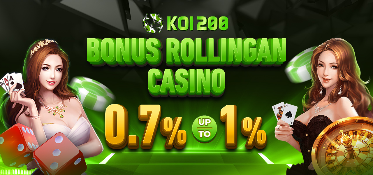 BONUS ROLLINGAN CASINO UP TO 1%